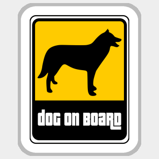 Dog on board Sticker